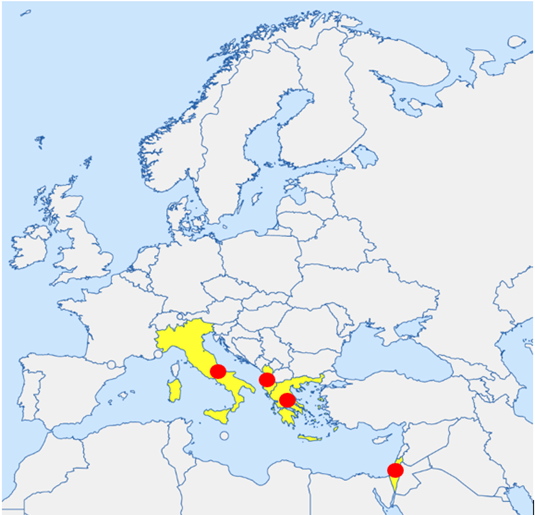 Map of BIG ART partner countries