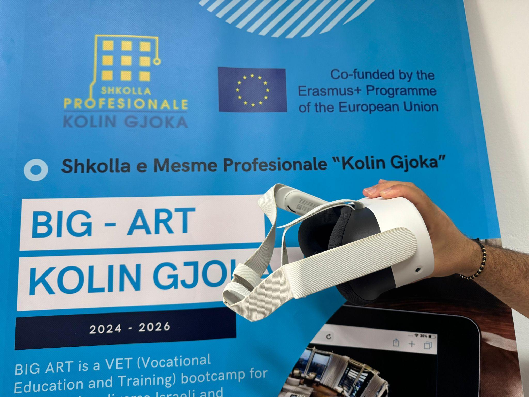 Meta Quest 3S VR headset used in the BIG ART project